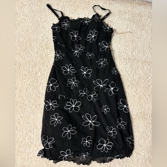 Wild Fable Black and White Flower Summer Dress - Picture 1 of 2